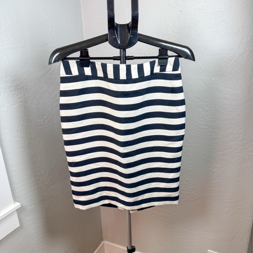 Worthington Stretch Black & White Striped Pencil Skirt Size 4